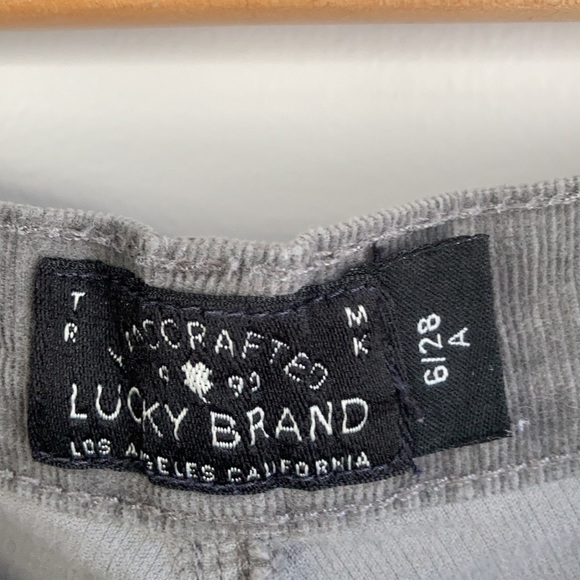Lucky Brand Charlie Skinny Corduroy Pants Size 28 - Picture 3 of 4